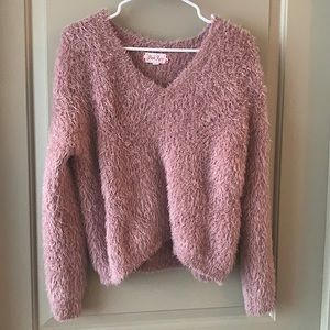 Furry pullover sweater